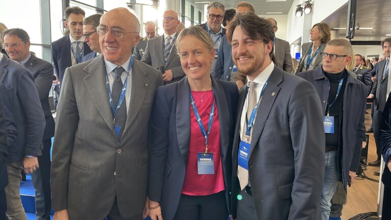 Enrico Marchi, Elisa De Berti e Alberto Stefani.